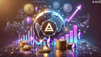Чистые депозиты Aave достигли $33,4 млрд