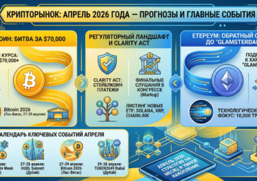 Крипторынок в апреле 2026: Прогнозы, события и новые горизонты