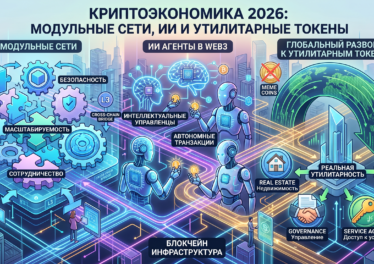 Криптоэкономика 2026: Модульные сети, ИИ и глобальный разворот к утилитарным токенам