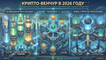 Крипто-венчур 2026: Волна мега-раундов, институциональный прагматизм и новые утилитарные тренды