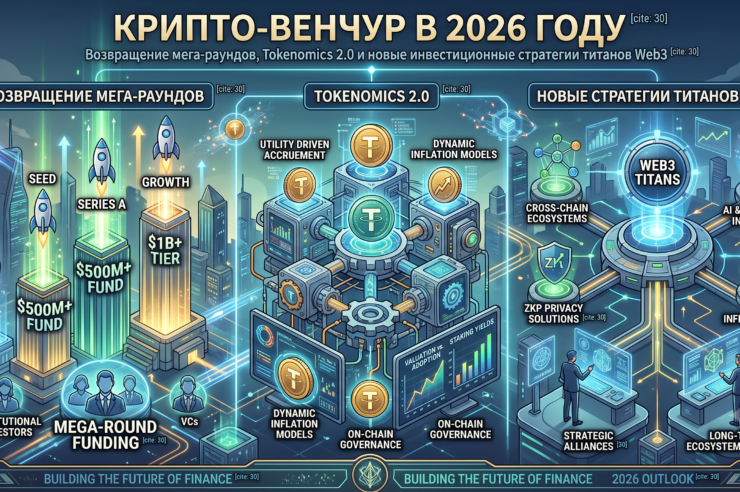 Крипто-венчур 2026: Волна мега-раундов, институциональный прагматизм и новые утилитарные тренды
